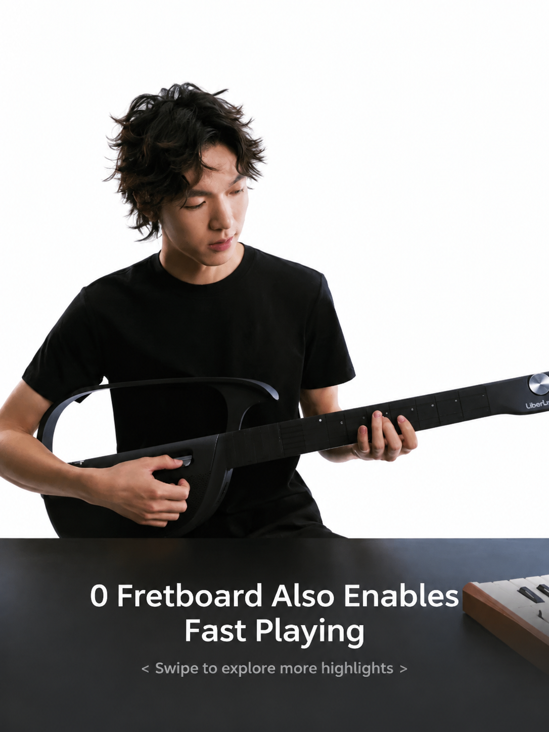 LiberLive C2 Stringless Smart Guitar – Play Music Instantly Without Strings
