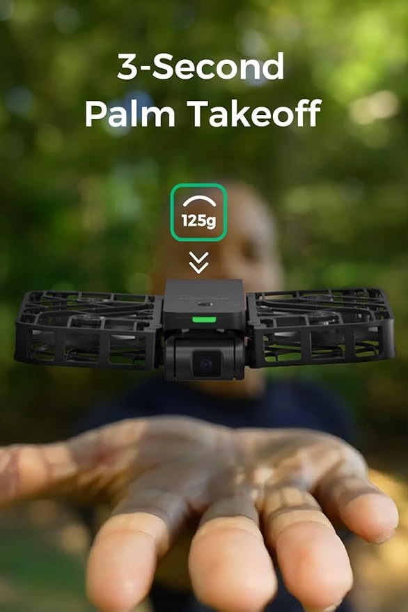X1 Drone with Camera, Self-Flying Camera Drone with Follow Me Mode, Foldable Mini Drone with HDR Video Capture, Palm Takeoff, Intelligent Flight Paths, Hands-Free Control