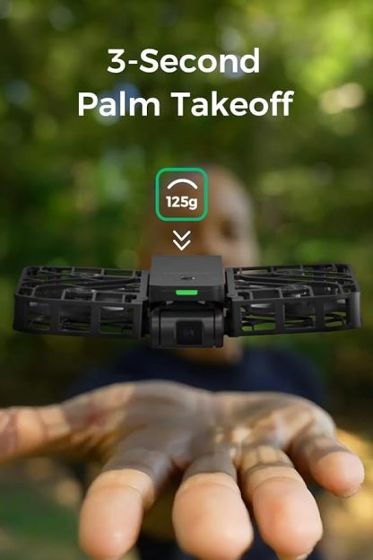 X1 Drone with Camera, Self-Flying Camera Drone with Follow Me Mode, Foldable Mini Drone with HDR Video Capture, Palm Takeoff, Intelligent Flight Paths, Hands-Free Control 