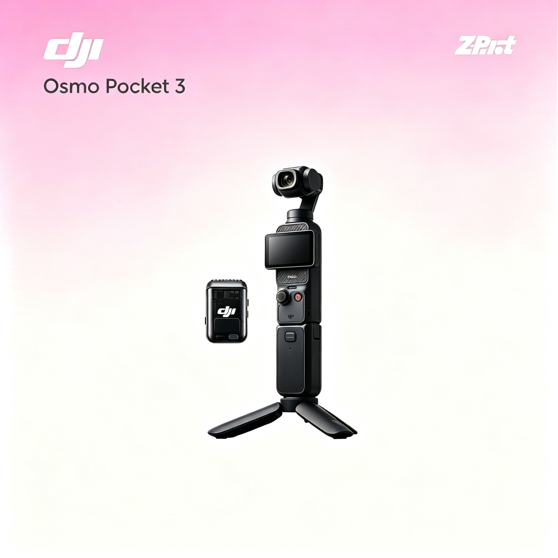 DJI Osmo Pocket 3 Creator Combo, Vlogging Camera with 1'' CMOS, 4K/120fps Video, 3-Axis Stabilization, Face/Object Tracking, Fast Focusing, Mic Included for Clear Sound, Digital Camera for Photography