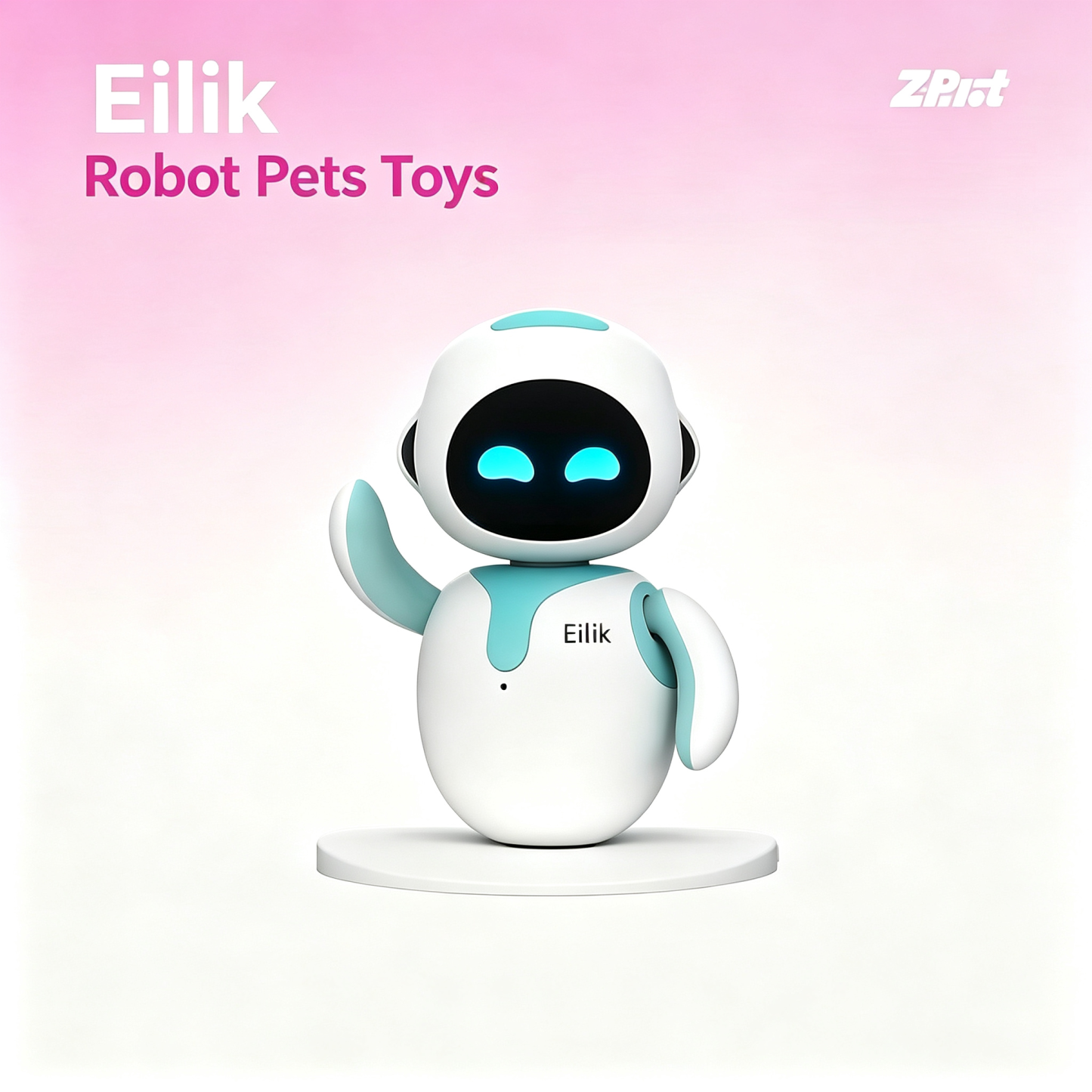 Eilik - Cute Robot Pets Toys with Abundant Emotions, Animations & Mini-Games, Your Perfect Desk Touch Interactive Companion, Holidays & Birthdays Gifts for Girls & Boys