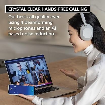 Sony WH-1000XM5 The Best Wireless Noise Canceling Headphones with Auto Noise Canceling Optimizer, Crystal Clear Hands-Free Calling, and Alexa Voice Control