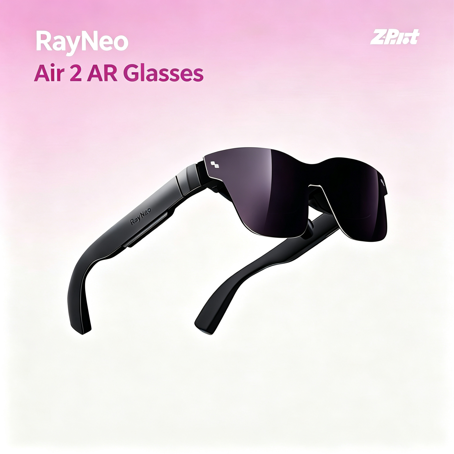 RayNeo Air 2 AR Glasses - Smart Glasses with 201" Micro OLED, Ultra-fast 120Hz, 600nits Brightness, 1080P XR Glasses, Compatible with iPhone 15 Android/iOS/Consoles/PC/Steam Deck/ROG/Mac