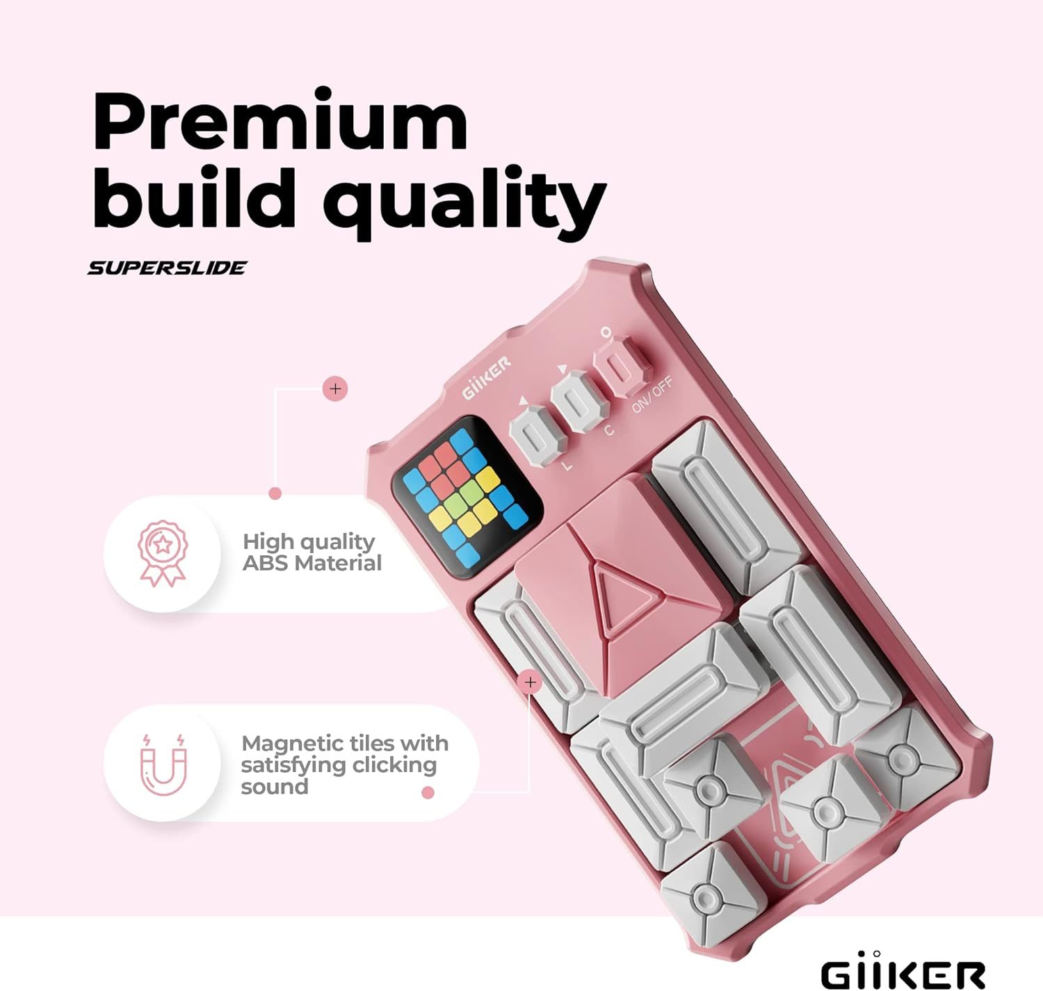 GiiKER Super Slide Puzzle Games,Original 500+ Challenges Brain Teaser Puzzle, Toys for Kids Teens