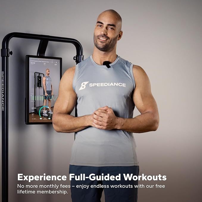 Smart Home Gym System, Multifunctional Smith Machine Home Gym Power Cage, Portable Cable Machine for Home Workout, Full Body Strength Training Fitness Exercise Machine