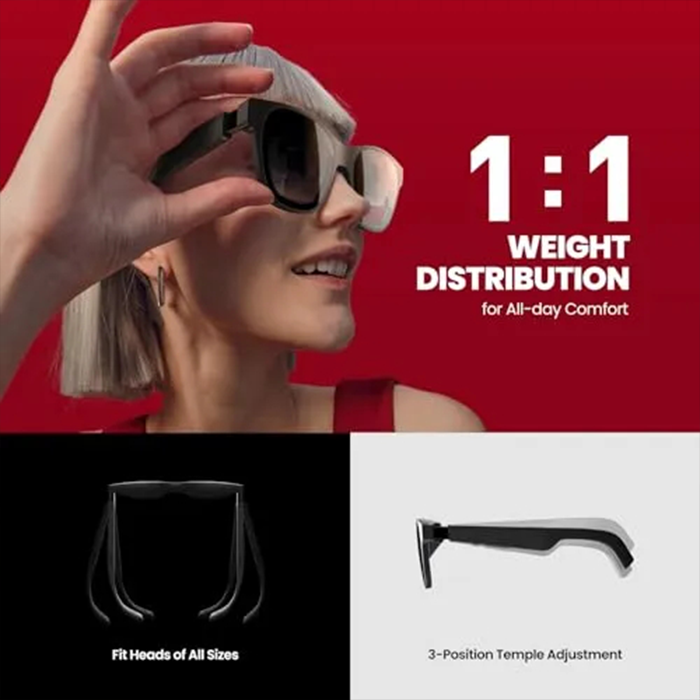 XREAL Air 2 Pro AR Glasses and Beam Bundle, The Ultimate Wearable Display with 3Level Immersion Control, Up to 330" IMAX Screen, Portable TV Box, Spatial Display, Steam Deck/Consoles/iOS/Android/PC