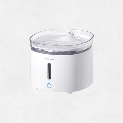 Silent Cat Water Fountain, HomeRunPet Pet Fountain with Wireless-Pump, Small-Dog Water Dispenser, Dual Mode, Quick Assembly & Easy-Clean, Filters Included, 68 oz/2L