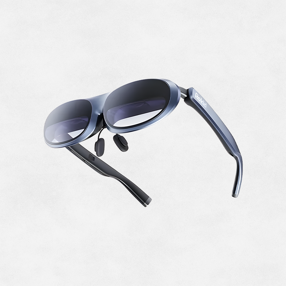 Rokid AR Joy Pack AR Glasses, Smart Glasses Max with Station, 360" Micro-OLED Display, Google Play, Media Streaming, HDCP Support & Cloud Gaming, Console, Android, iOS, Windows Compatible