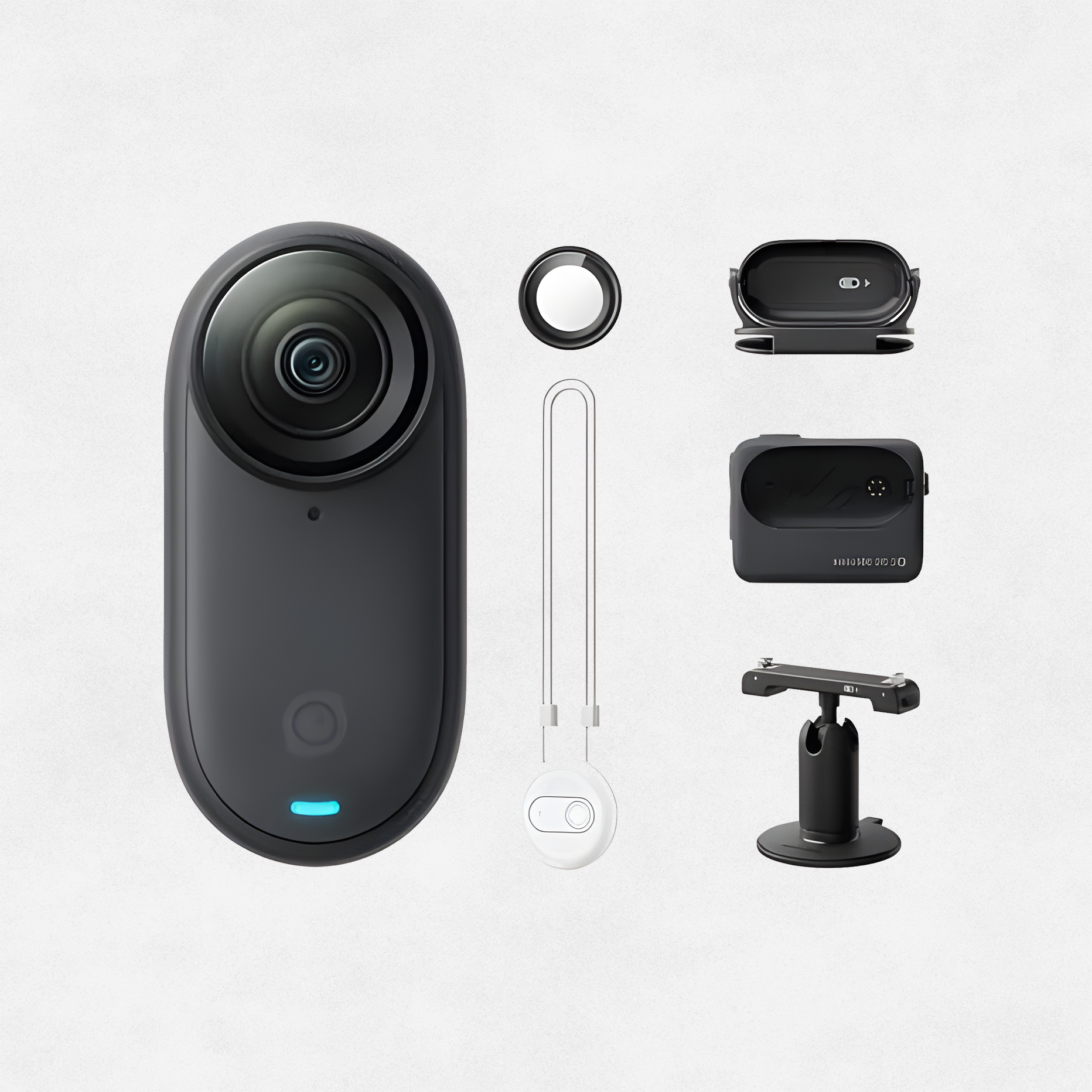 Insta360 GO 3S - 64 GB Black 4K Tiny Portable Vlogging Camera, Hands-Free POVs, Mount Anywhere, Stabilization, 140 Min Battery Life, 10m Waterproof, Apple Find My, Pet POV