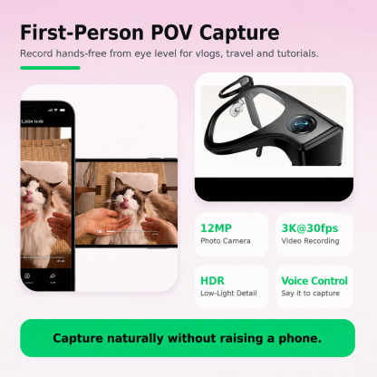 AI Smart Glasses With Real-Time Translation & AR Display