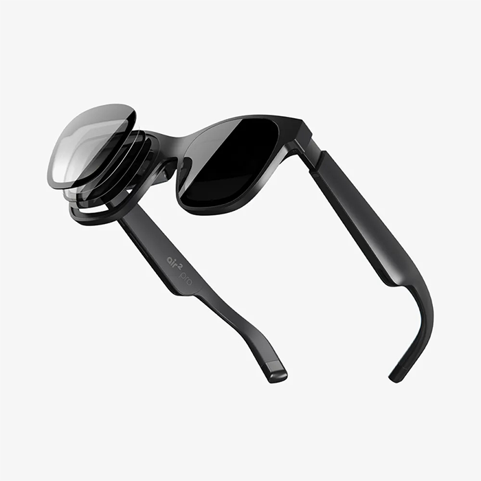 XREAL Air 2 Pro AR Glasses and Beam Bundle, The Ultimate Wearable Display with 3Level Immersion Control, Up to 330" IMAX Screen, Portable TV Box, Spatial Display, Steam Deck/Consoles/iOS/Android/PC