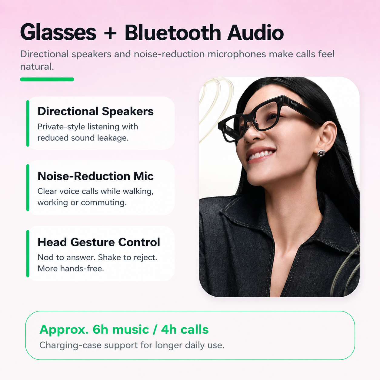 AI Smart Glasses With Real-Time Translation & AR Display