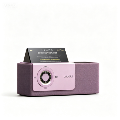 bulu&blue E300 Flip-Screen Lyrics Speaker | Bluetooth Speaker with Wireless Charging & Ambient Light