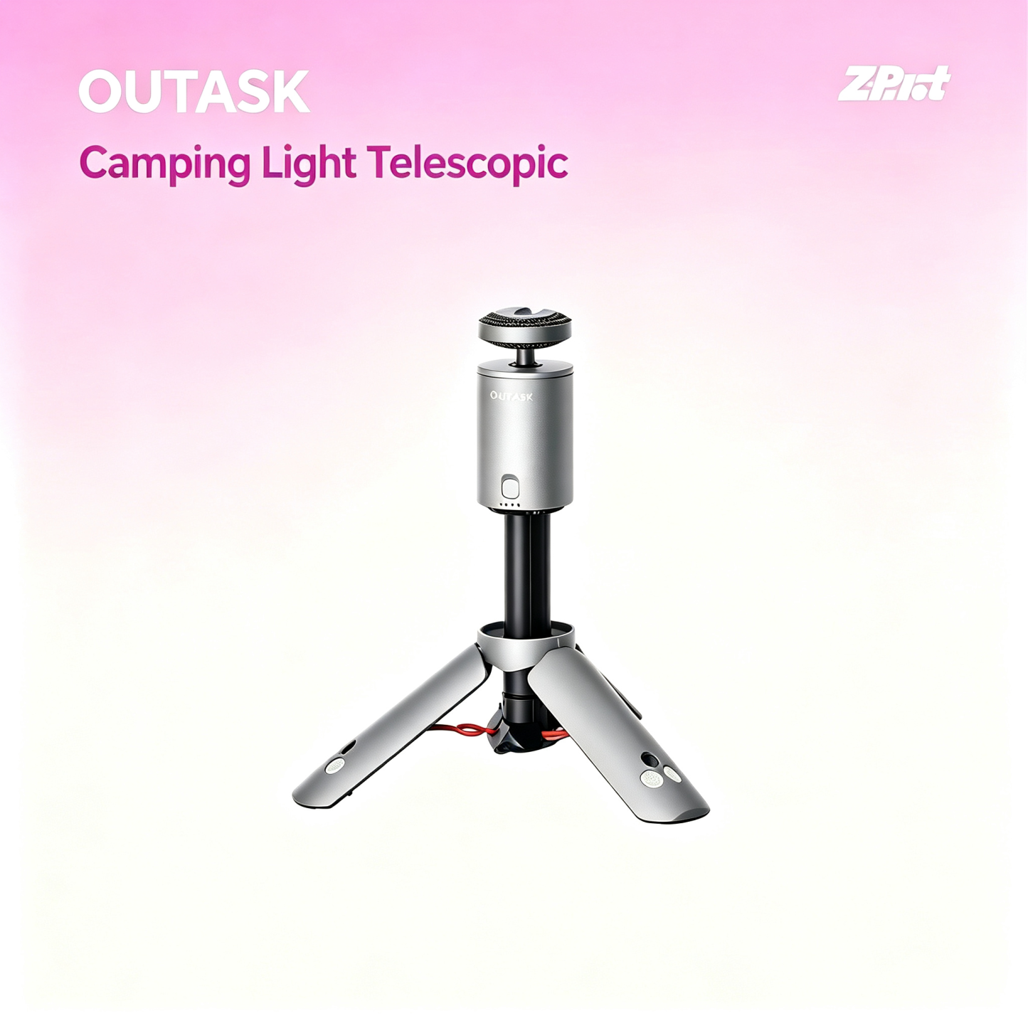 Camping Light Telescopic, Collapsible Magnetic Camping Lantern with 12000mAh Battery, Telescoping IPX6/IPX7 Waterproof Flashlights, Camping Lamp for Emergency, Camping, Hiking 
