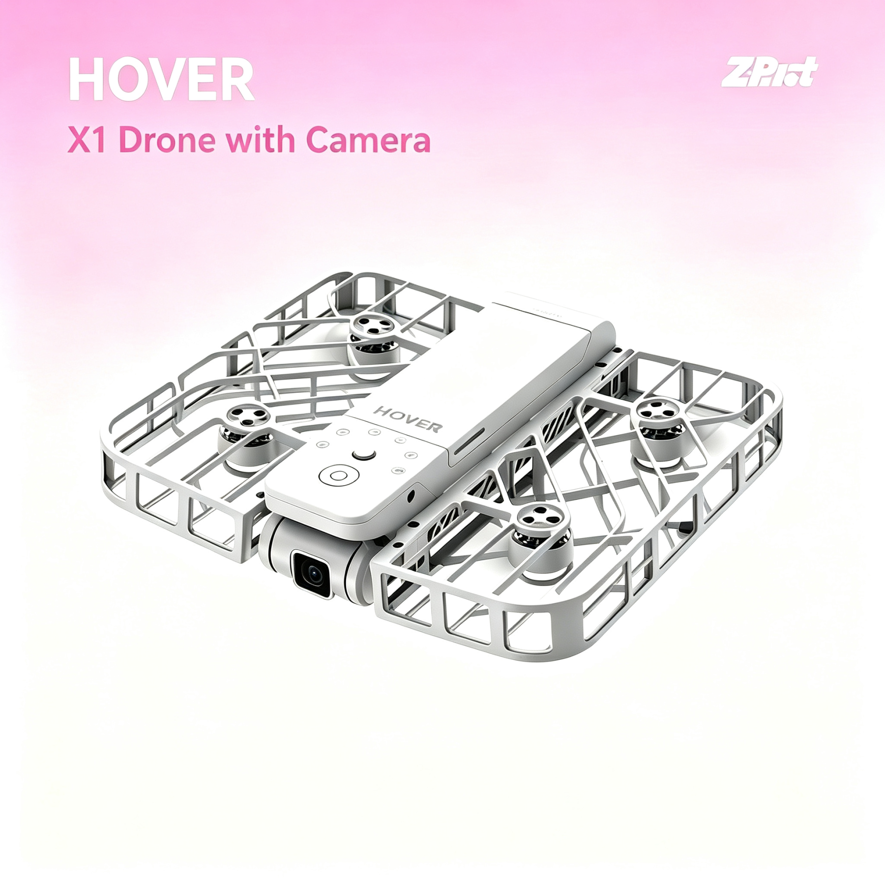 X1 Drone with Camera, Self-Flying Camera Drone with Follow Me Mode, Foldable Mini Drone with HDR Video Capture, Palm Takeoff, Intelligent Flight Paths, Hands-Free Control 