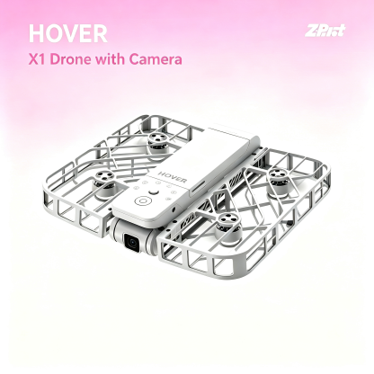 X1 Drone with Camera, Self-Flying Camera Drone with Follow Me Mode, Foldable Mini Drone with HDR Video Capture, Palm Takeoff, Intelligent Flight Paths, Hands-Free Control 