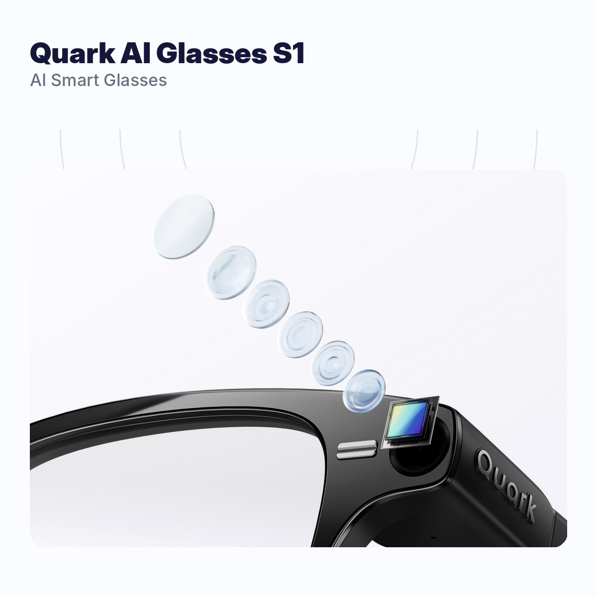 Quark AI Glasses S1 | Smart Display Glasses with AI Translation & POV Camera