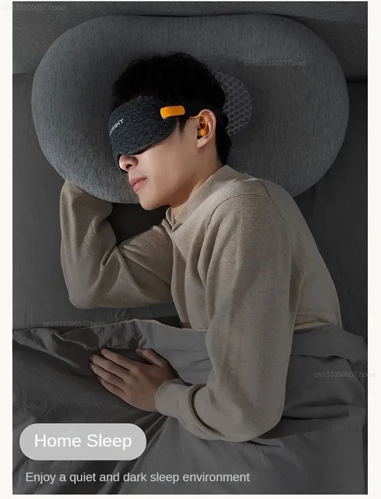 3D Blackout Sleep Mask with Soft Earplugs, Zero Pressure Eye Mask for Side Sleepers, Travel, Flights, Naps & Office Rest