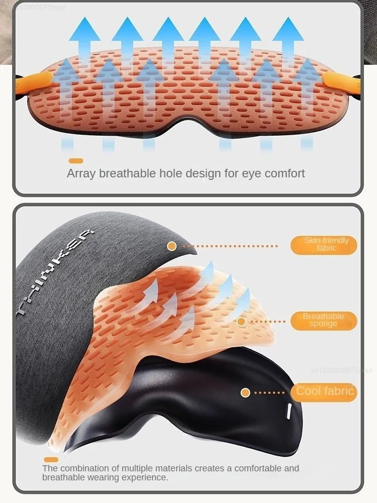 3D Blackout Sleep Mask with Soft Earplugs, Zero Pressure Eye Mask for Side Sleepers, Travel, Flights, Naps & Office Rest