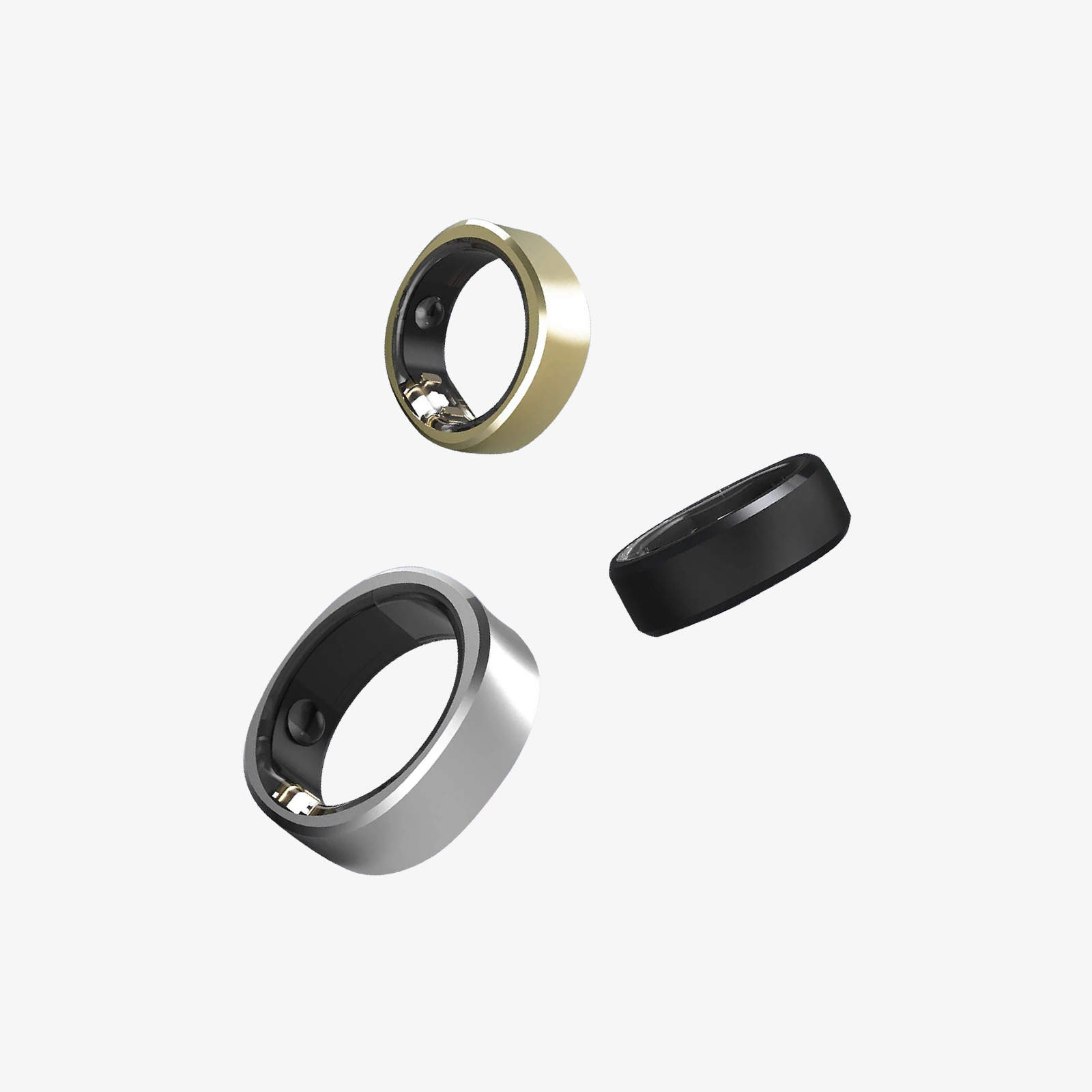 Smart Ring with No App Subscription, Size First with Sizing Kit, 7-Day Battery Life Activity & Sleep Tracker/Stress/Heart Rate Monitor Compatible with iOS & Android