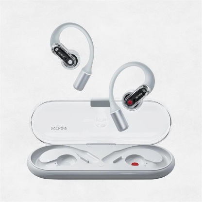 Nothing Ear (Open) Open-Ear Headphones, Earbuds with Earhooks, Clear Voice Technology with 2 Mics, BT 5.3, Fast Charging, Compatible with iPhone & Android -White
