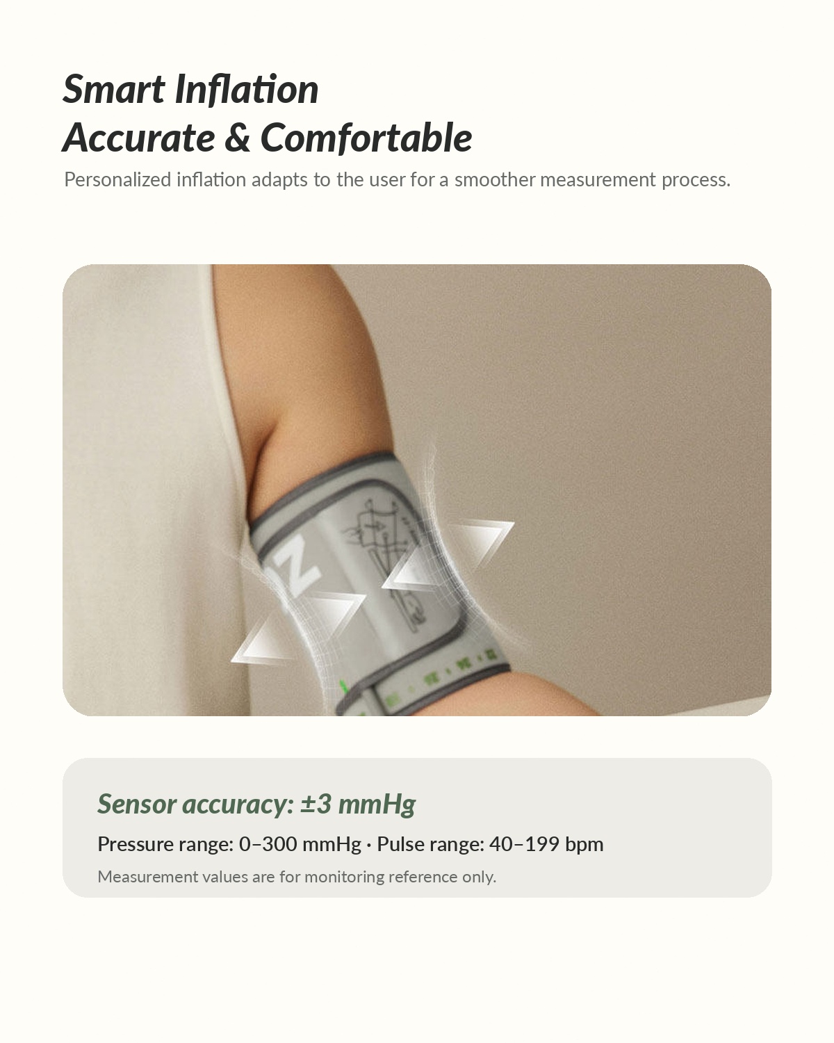Automatic Upper Arm Blood Pressure Monitor with Voice Broadcast & Rechargeable Battery
