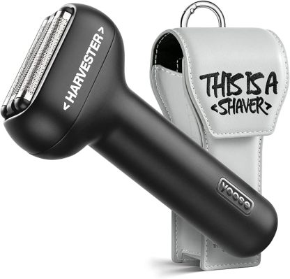 Foil Shaver, Mini Portable Alloy Electric Razor for Men, Cordless, USB-C Rechargeable, IPX7 Waterproof, Wet & Dry Shave, Battery Indicator, 2 Speeds, Travel Lock, Travel Electric Shaver