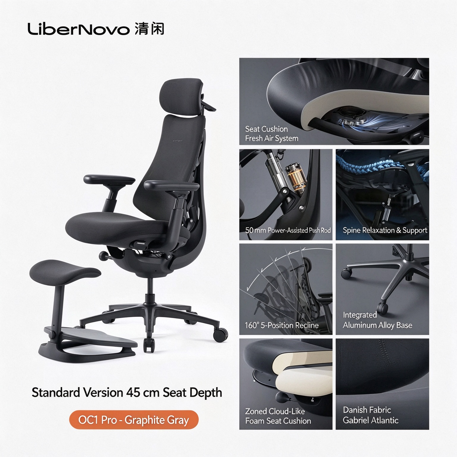 LiberNovo Omni Pro Dynamic Ergonomic Chair – Advanced Full-Body Support & Adaptive Comfort