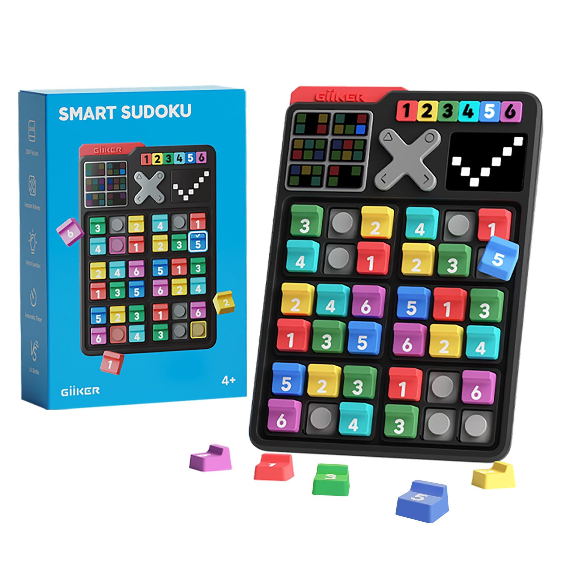 GiiKER Smart Sudoku Puzzle Games, Original 2500 Challenges Sudoku for Kids, Brain Teaser Puzzle for Kids