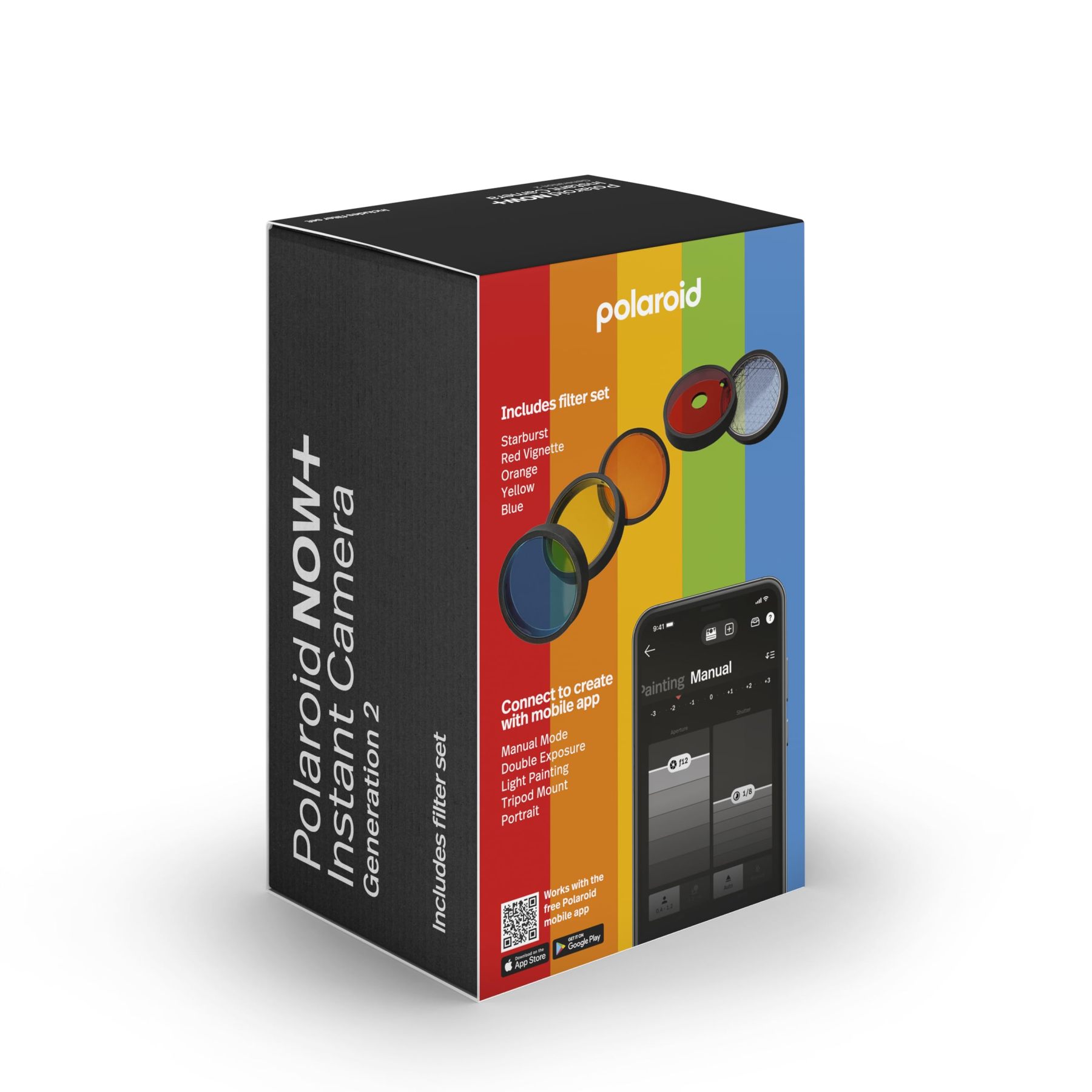 Polaroid Now+ 2nd Generation I-Type Instant Film Bluetooth Connected App Controlled Camera