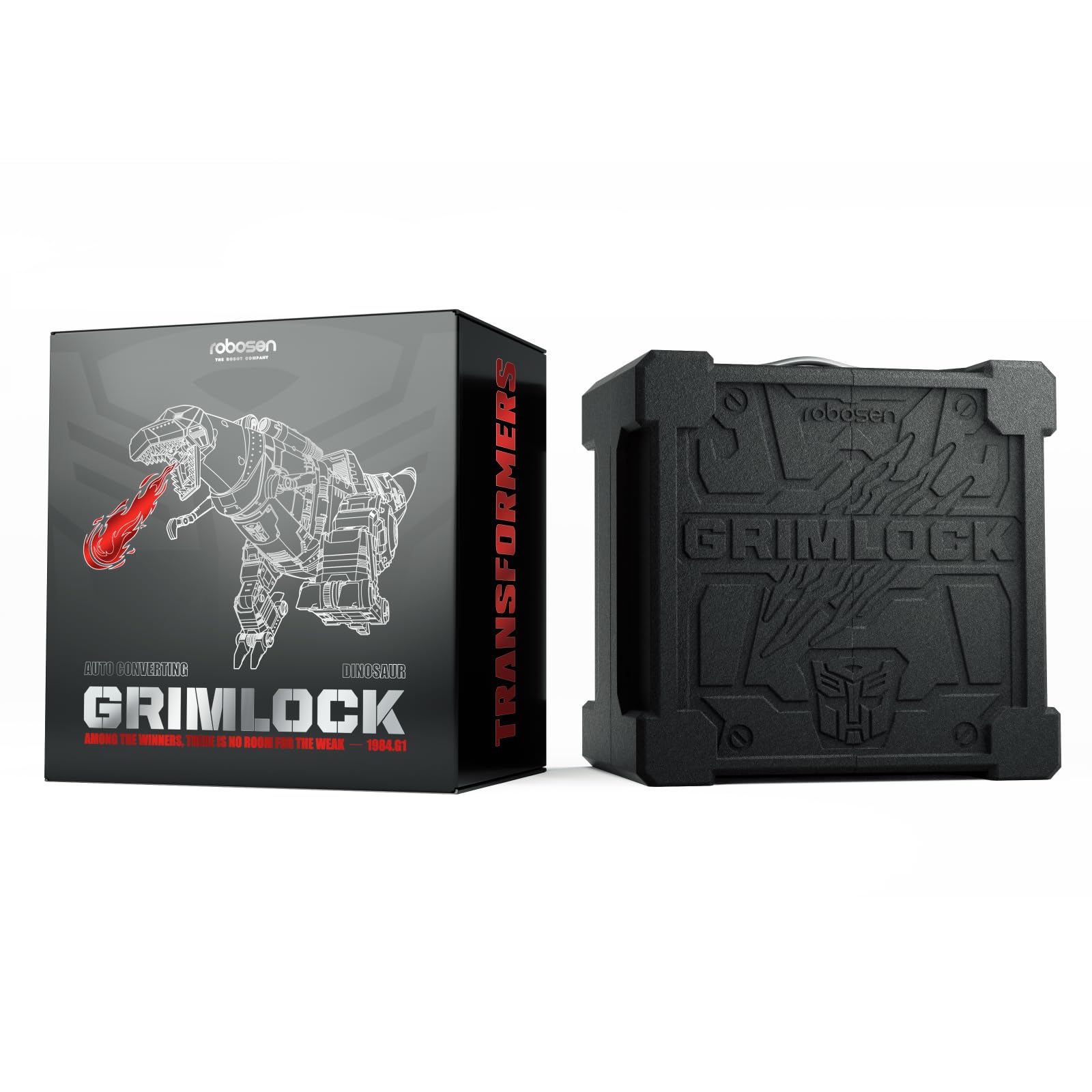 Robosen Transformers Grimlock Flagship Edition - Auto Transforming Robot, Remote App Control, Voice Interaction, Transformer Toys, Limited, 15.4 Inch