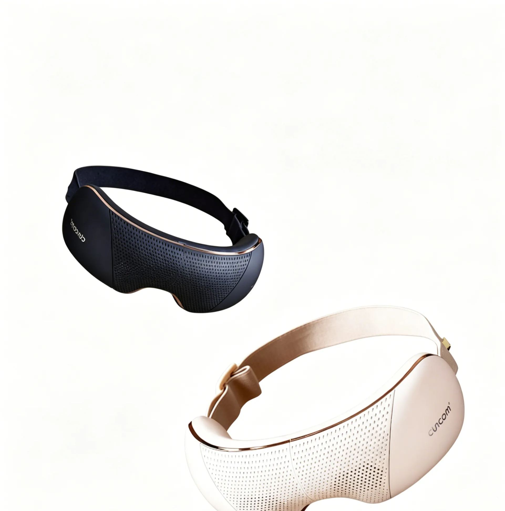 Heated Eye Massager for Eye Relaxation, Air Pressure Eye Mask with Warm Compress, Music & Auto-Off Timer