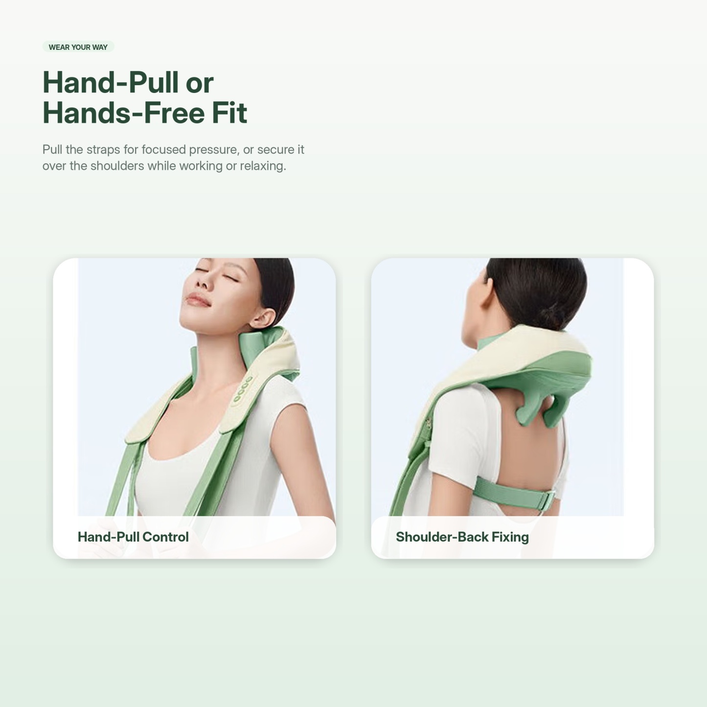 Neck and Shoulder Massager with Heat, Wearable Trapezius Massage Device for Home, Office & Daily Relaxation