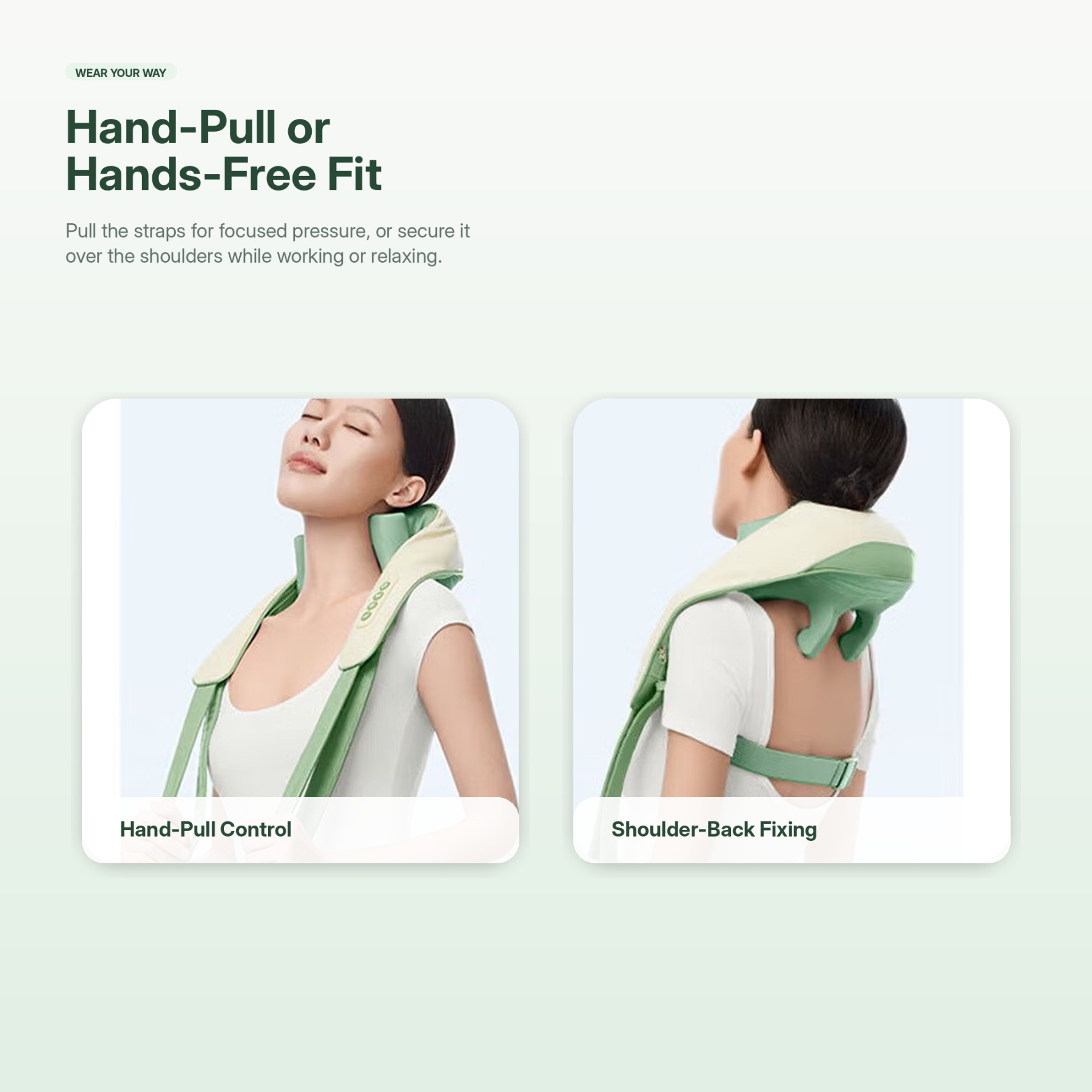 Neck and Shoulder Massager with Heat, Wearable Trapezius Massage Device for Home, Office & Daily Relaxation