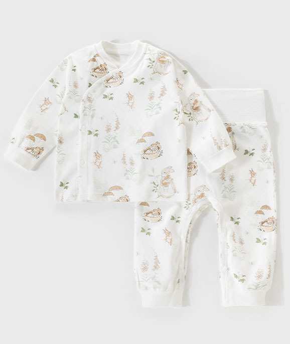 寶寶A類純棉秋衣秋褲套裝 