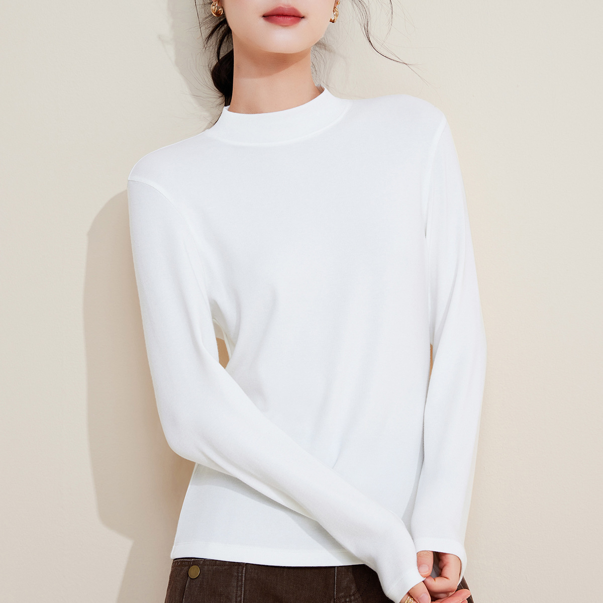 [嚴選爆品]洋氣圓領打底衫女內搭