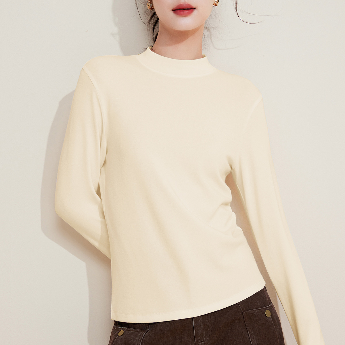 [嚴選爆品]洋氣圓領打底衫女內搭