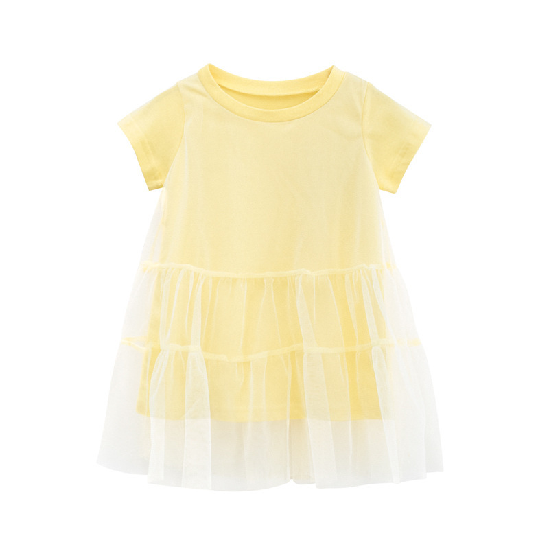 全新韓版女童短袖紗裙