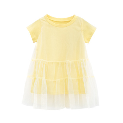 全新韓版女童短袖紗裙