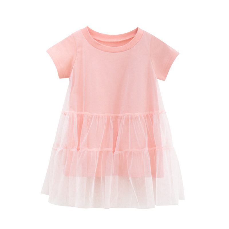 全新韓版女童短袖紗裙