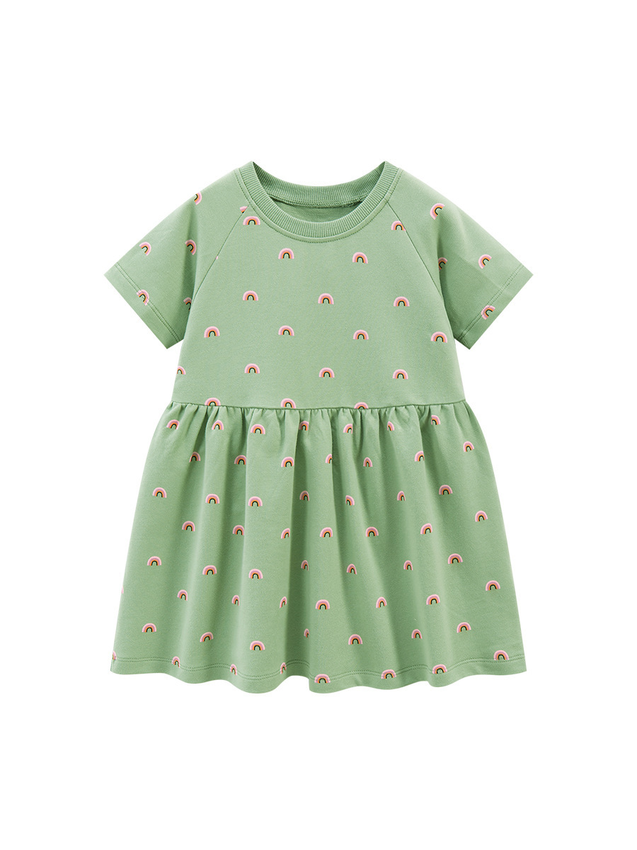 純棉短袖兒童連衣裙