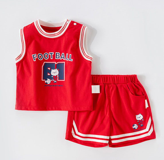 夏季純棉兒童短袖運動套装