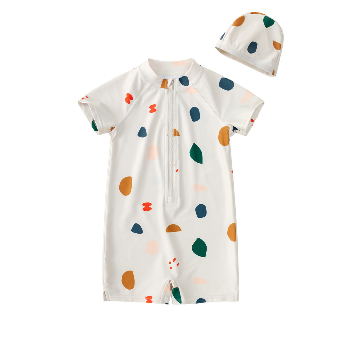 【送泳帽】兒童輕薄連身泳裝