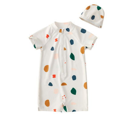 【送泳帽】兒童輕薄連身泳裝