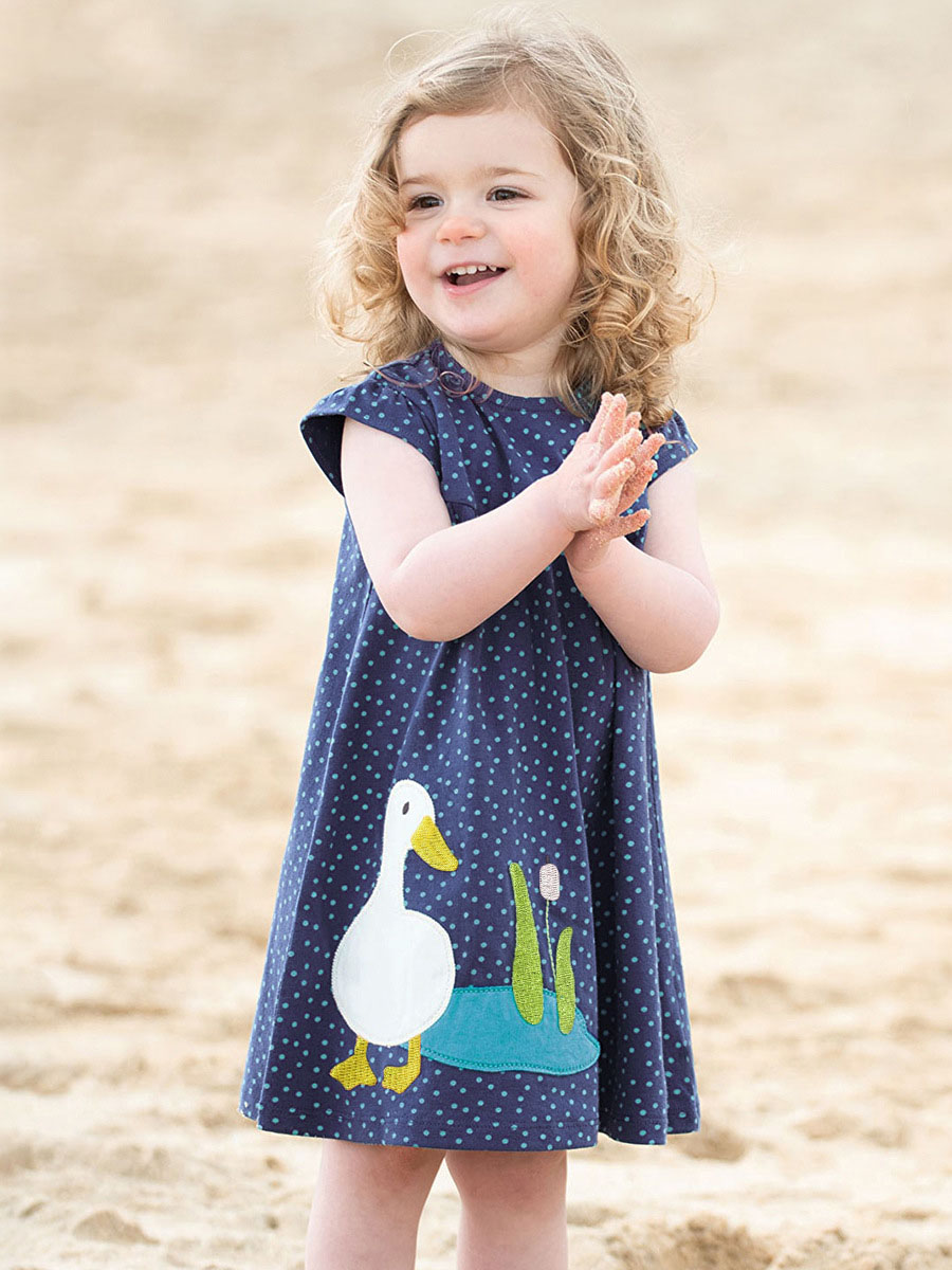 夏季棉質女童連身裙