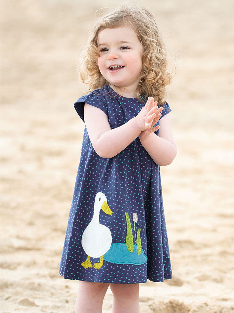 夏季棉質女童連身裙