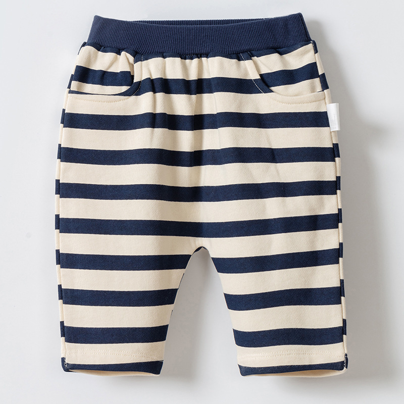 嬰兒條紋卡通休閒PP褲