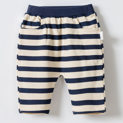 嬰兒條紋卡通休閒PP褲 