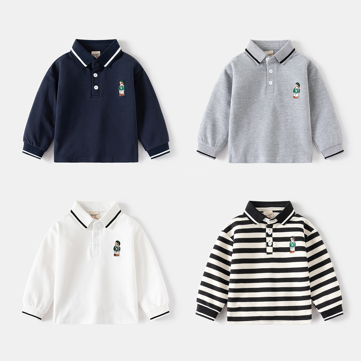男童長袖T卹 打底POLO衫