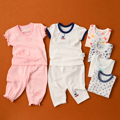 【竹節棉系列】夏日竹節棉睡衣家居服